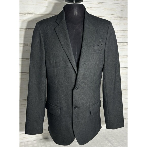 Bluffworks Gramercy Blazer Classic Fit Jacket Gray Mens 42L Slim Sport Coat Tech - Picture 1 of 16